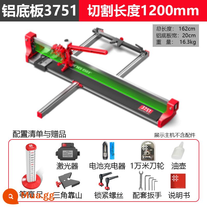 Shijing Thương Hiệu Hướng Dẫn Sử Dụng Ngói Đẩy Dao Xếp Tầng Đẩy Và Kéo Dao 1.6 M 1.8 M Mới Tấm Lớn Máy Cắt Gạch hiện Vật - Dao đẩy 1,2m 3751 (tấm đáy hợp kim nhôm)