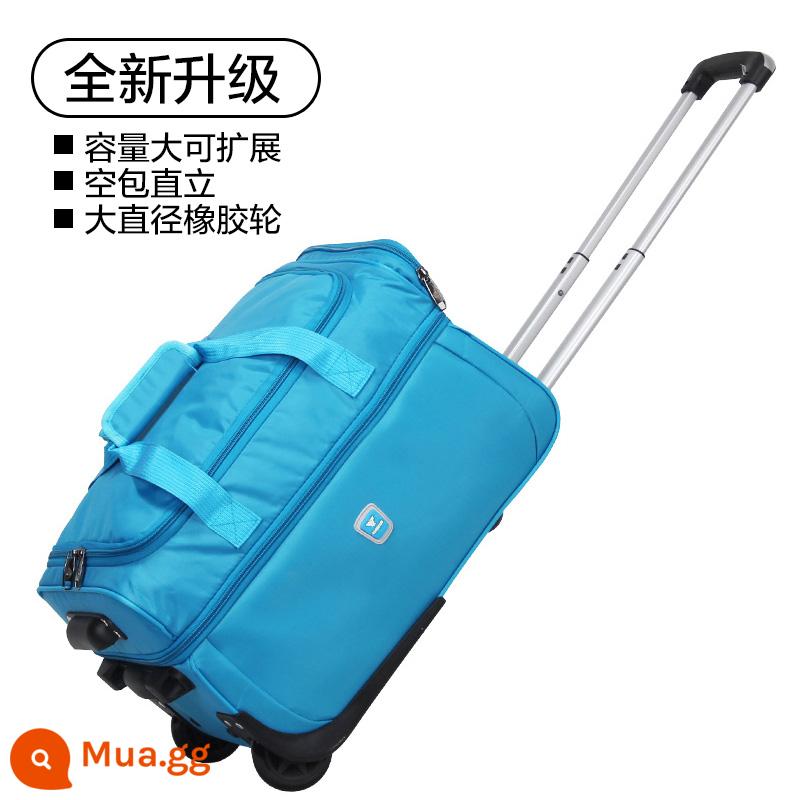 Wangzifang Vali Vải Oxford Nhẹ Xe Đẩy Túi Công Suất Lớn Túi Du Lịch Sinh Viên Xe Đẩy Hộp Nữ 20 Inch - Màu xanh lam (có thể nâng cao và mở rộng)