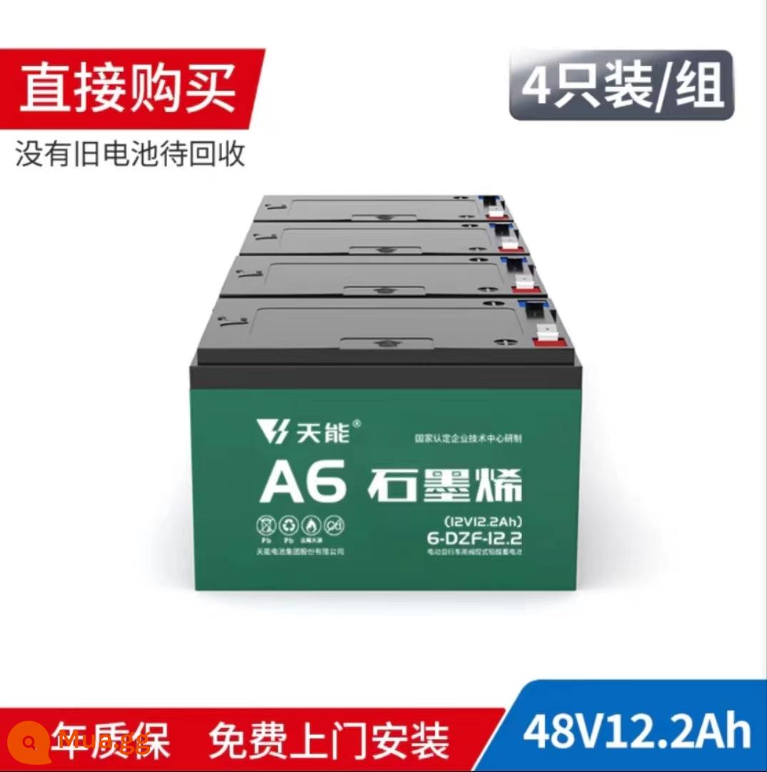 Bán hàng trực tiếp pin Tianneng 36V48v60V72V xe điện ba bánh axit chì 12AH20AH32AH trao đổi - 48V12AH mua trực tiếp 4 miếng Tianneng