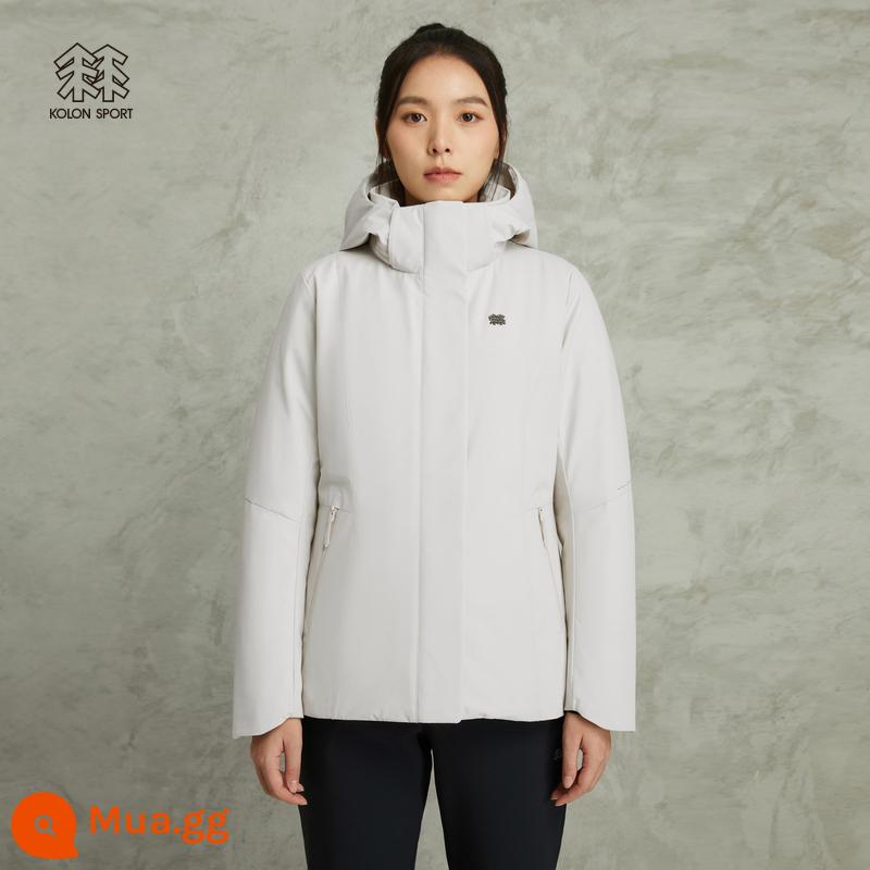 KOLON SPORT Kolon Xuống Áo khoác ngoài trời cho nữ Chống thấm nước Nhẹ Ngỗng Xuống Áo khoác Chống gió và Thoáng khí Xuống Áo khoác - LOGO PE hoa mai là chủ đề của hình ảnh này.