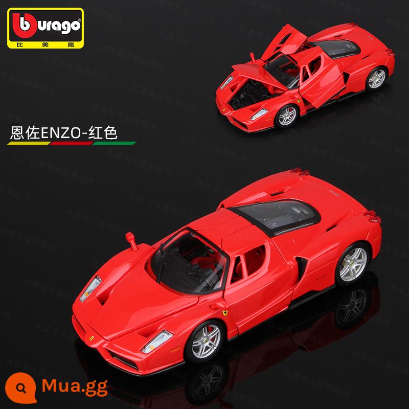 Bimeigao Tỉ Lệ 1:24 Ferrari Mới Phối Màu SF90 Xe Thể Thao Mô Hình Mô Phỏng Hợp Kim Đồ Chơi Bé Trai Bộ Sưu Tập Quà Tặng - 1:24 Ferrari Enzo - Đỏ