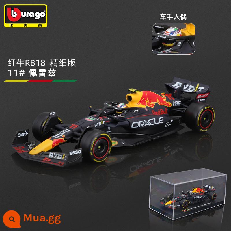 Bimei Cao Tỉ Lệ 1:43 Red Bull RB18 Công Thức Mô Hình F1 Đua Xe Mô Phỏng Hợp Kim Mẫu Xe Vesta Pan Perez - Red Bull F1 RB18 #11 Perez-Phiên Bản Phủ Bụi 2022