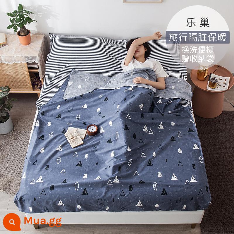 Cotton Khách Sạn Túi Ngủ Bẩn Trưởng Thành Đi Công Tác Đôi Du Lịch Hiện Vật Khách Sạn Cotton Tấm Vỏ Chăn Di Động - Lechao 丨Túi đựng đồ miễn phí cùng kiểu dáng