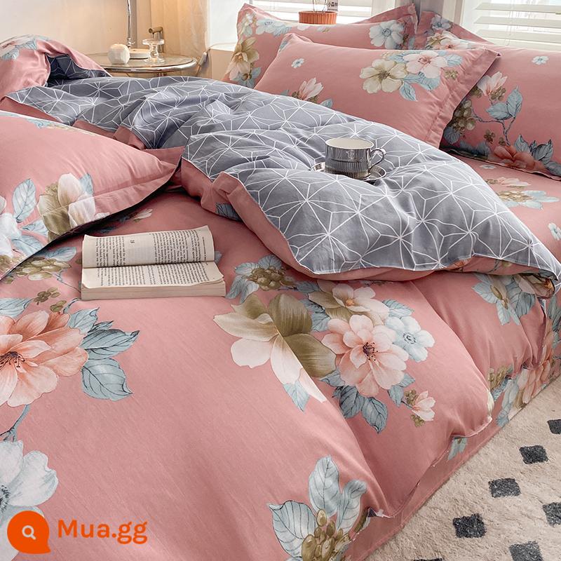 Vỏ chăn đơn mảnh bông nguyên chất 100 cotton ký túc xá vỏ chăn đơn 150x200 mùa đông dày chăn đơn sinh viên đơn nam - Hoa Chengya | Bông nguyên chất tốt cho sức khỏe hơn