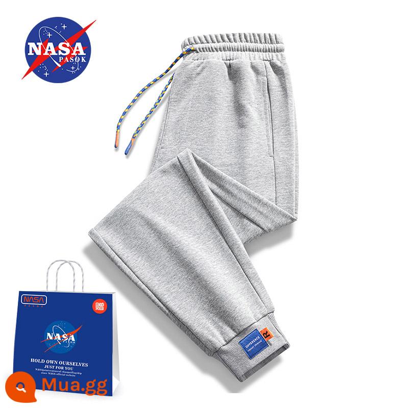 NASA chung mùa thu đông quần thể thao nam mùa đông quần âu mùa thu mới Plus nhung thanh niên bó sát cho nam - NA Grey (051806) Phong Cách Xuân Thu