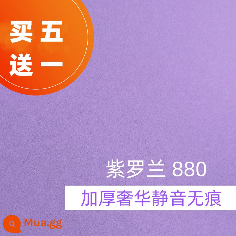 Khăn trải bàn mạt chược máy mạt chược tự động khăn trải bàn khăn trải bàn phụ kiện vải mạt chược chiếu dày máy tính để bàn hấp thụ âm thanh vuông - Mới và dày hơn! Violet 880 sang trọng, im lặng và không dấu vết