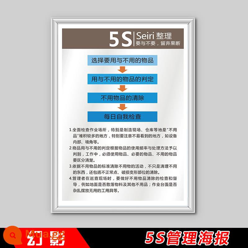 Văn hóa doanh nghiệp nhà máy hội thảo khẩu hiệu 5S6S7S8S quản lý chất lượng biểu đồ treo tường poster áp phích bảng hiển thị thẻ nhắc - H5S-07