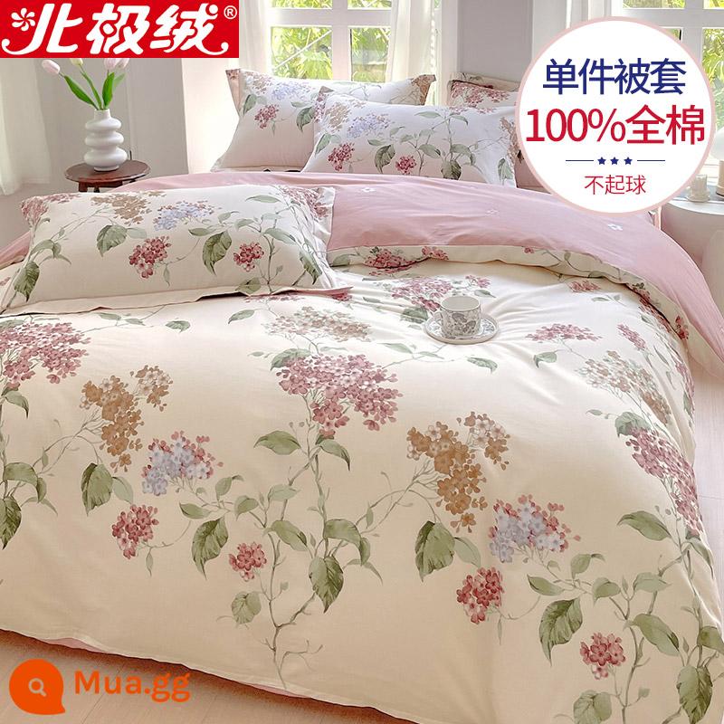 Bông nguyên chất vỏ chăn đơn mảnh 180x200x230 đôi vỏ chăn bông 150x200 ký túc xá sinh viên người độc thân 1.5 mét - Bột Nanzhi