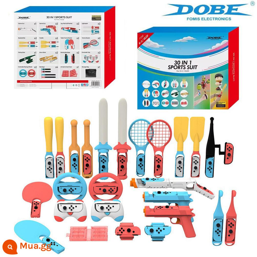 DOBE chính hãng switch Thể thao somatosensory bộ đồ thể thao NSOLED vợt thể thao phụ kiện chống đỡ phụ kiện - Bộ phụ kiện cảm giác thể thao chính hãng DOBE Xô gia đình 30 trong 1