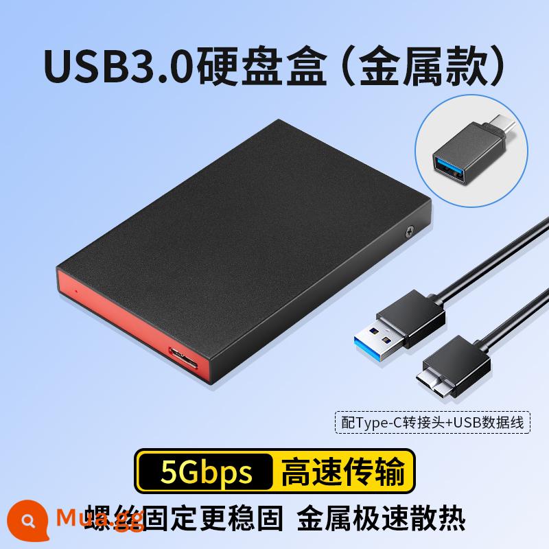 Box ổ cứng di động SSK King 2.5 hộp gắn ngoài cơ học thể rắn thay đổi ổ cứng sata hộp máy tính đa năng - [Kim loại 5Gbps] Loại USB + bộ chuyển đổi [V350]