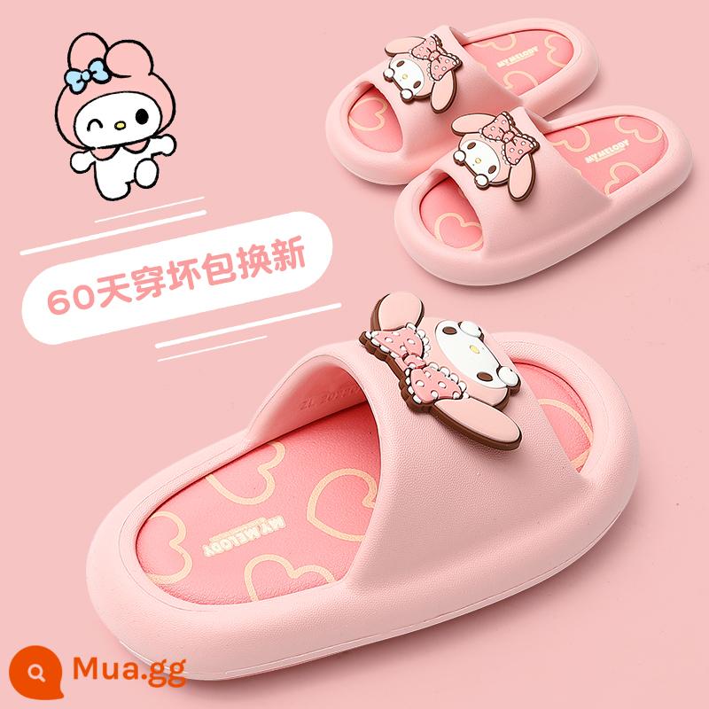 Dép trẻ em Kulomi bé gái mùa hè Sanrio ip chung bồn tắm chống trơn trượt dễ thương cho bé và dép đi trong nhà cho bé gái - Màu hồng [Giai điệu của tôi]