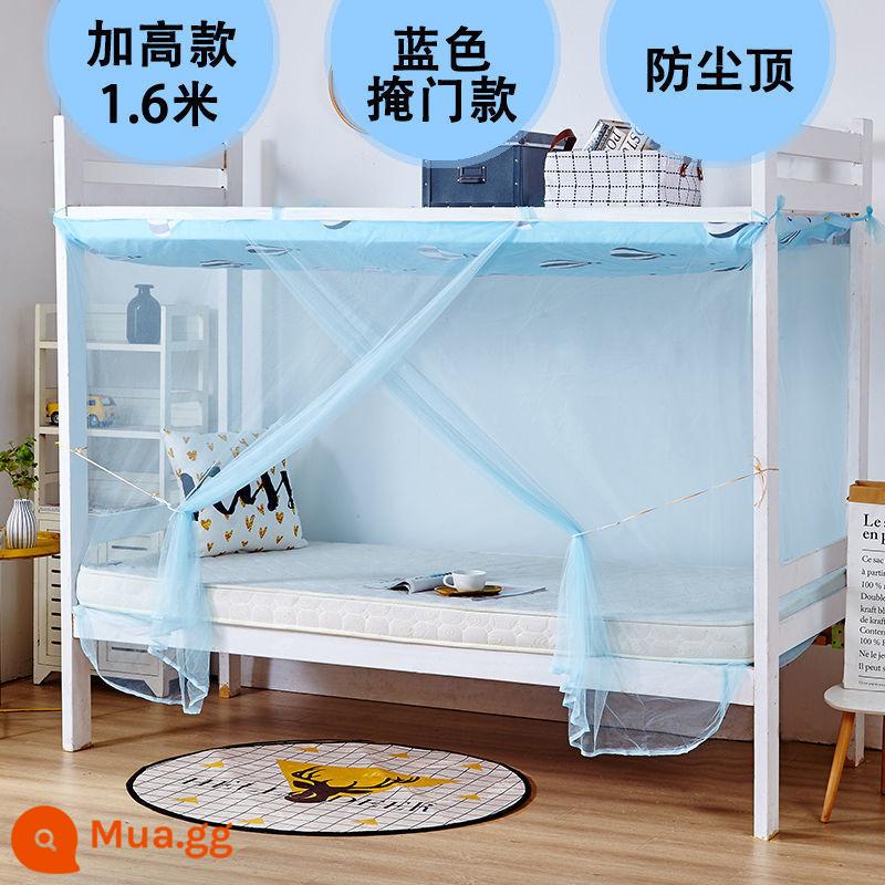 Ký túc xá giường 1.2m/1.5m/1.8m giường đơn giường tầng chống muỗi ký túc xá sinh viên hộ gia đình độc thân - Model chống bụi hàng đầu-bóng bay-chiều cao 1,6