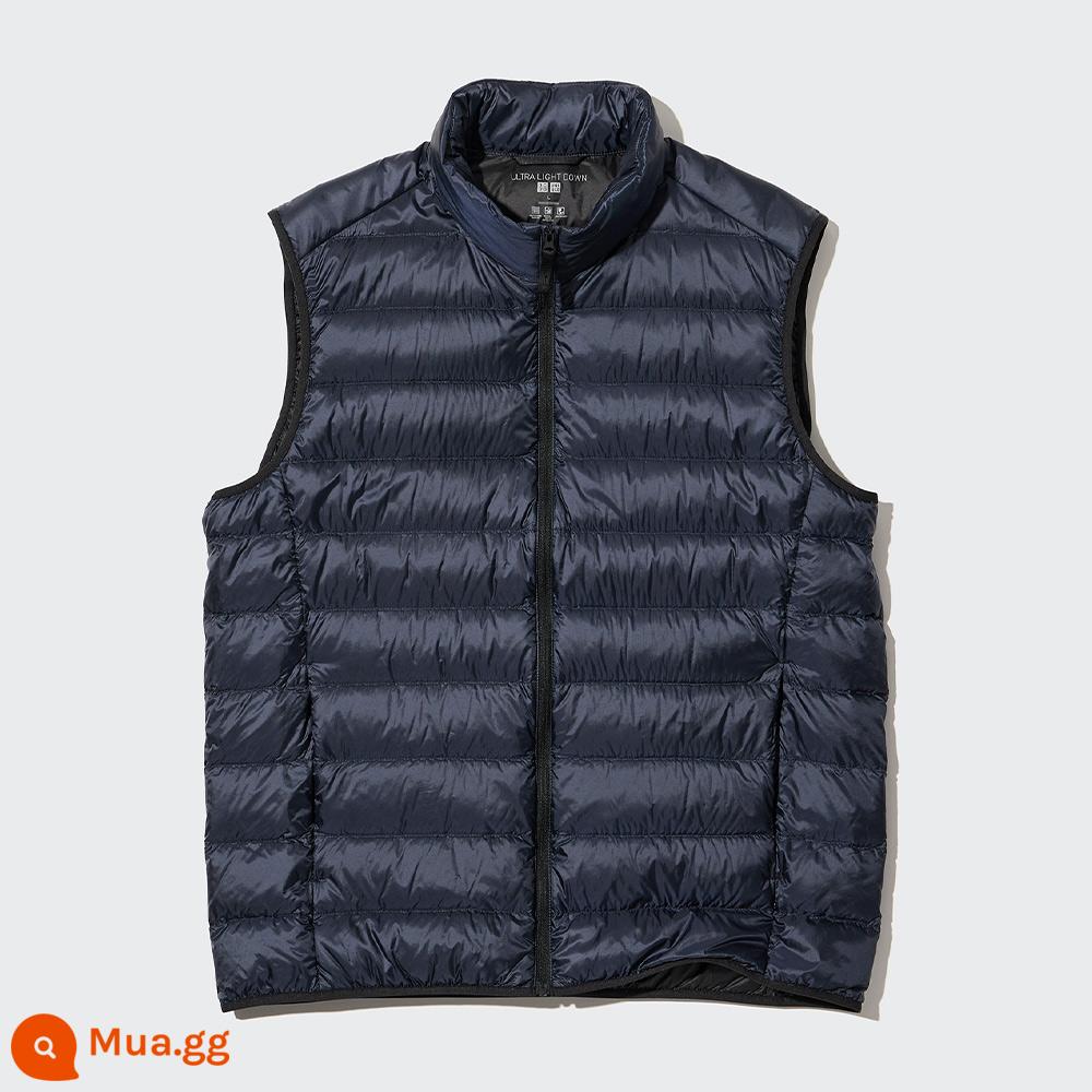 Áo Vest Cao Cấp Uniqlo Cho Nam (Lớp Lót Chống Tĩnh Điện Chống Thấm Nước Nhẹ Cho Mùa Đông) 452739 - 69 xanh nước biển