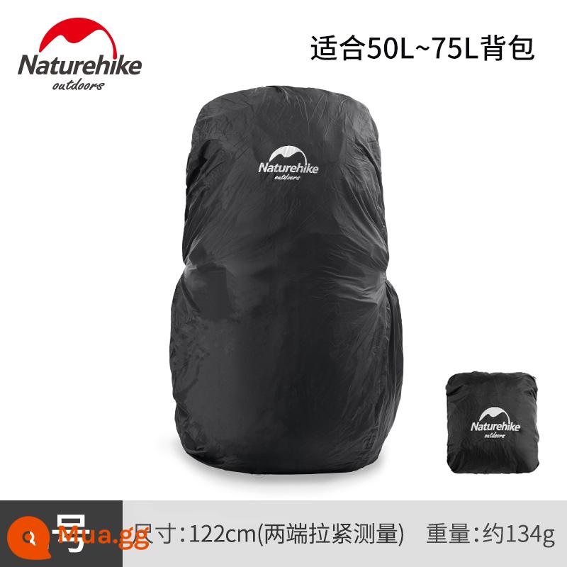 Naturehike Di Động Leo Núi Ngoài Trời Ba Lô Che Mưa Chống Bụi Học Vỏ Chống Nước 35-75L Ba Lô - Đen L