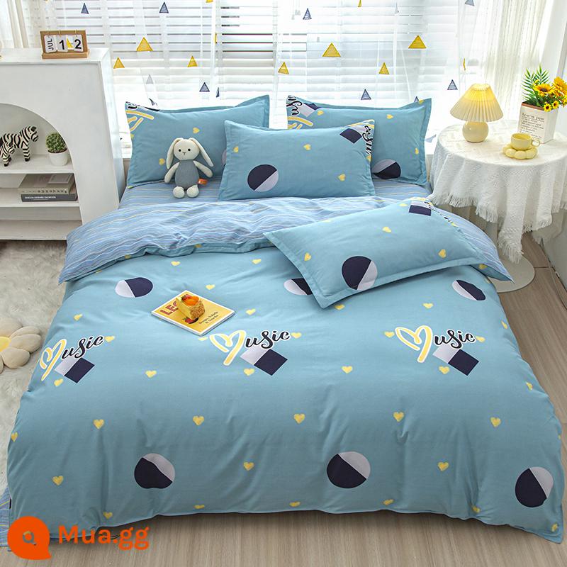 Vỏ chăn đơn mảnh cotton 100 ký túc xá sinh viên đơn 150x200x230 ga trải giường vỏ chăn 2 mảnh 220x240 - Lạc đà IKEA Mục vụ