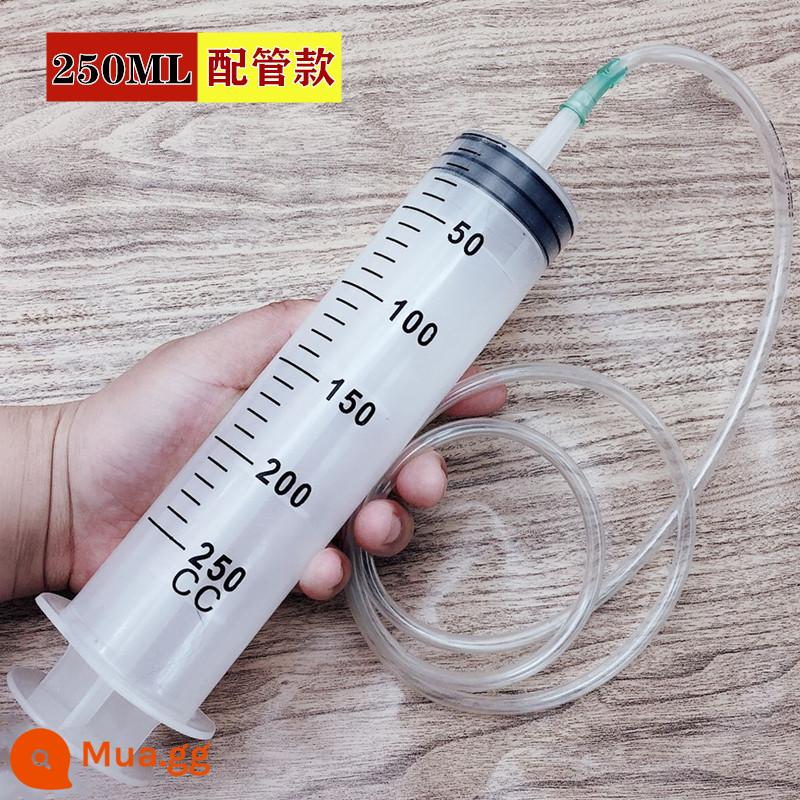 500 \ 20ml lớn nhựa dung tích lớn ống tiêm ống tiêm bơm dầu kim ống ăn thuốc xổ keo làm đầy thiết bị - Ống 250ML + 1 mét