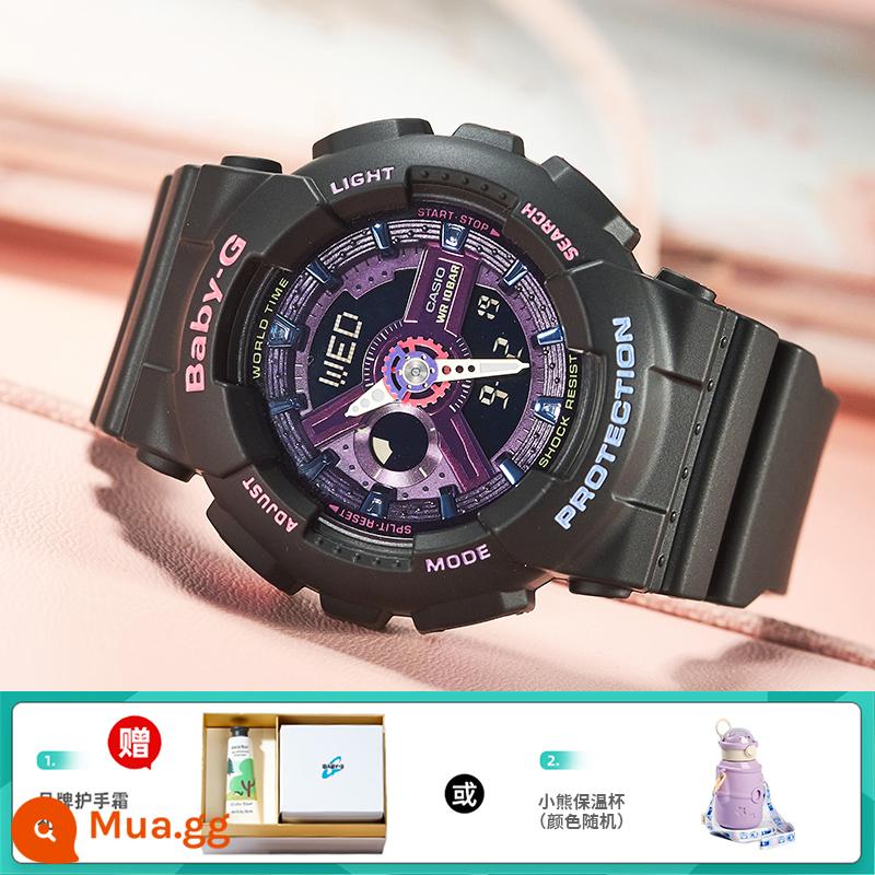 Đồng hồ CASIO nữ sinh gshock starry sky limited kỳ lân baby-g starry sports bột hoa anh đào - 14.BA-110XTM-1APR tặng kèm hộp quà tặng kem dưỡng da tay hoặc cốc giữ nhiệt gấu hàng hiệu