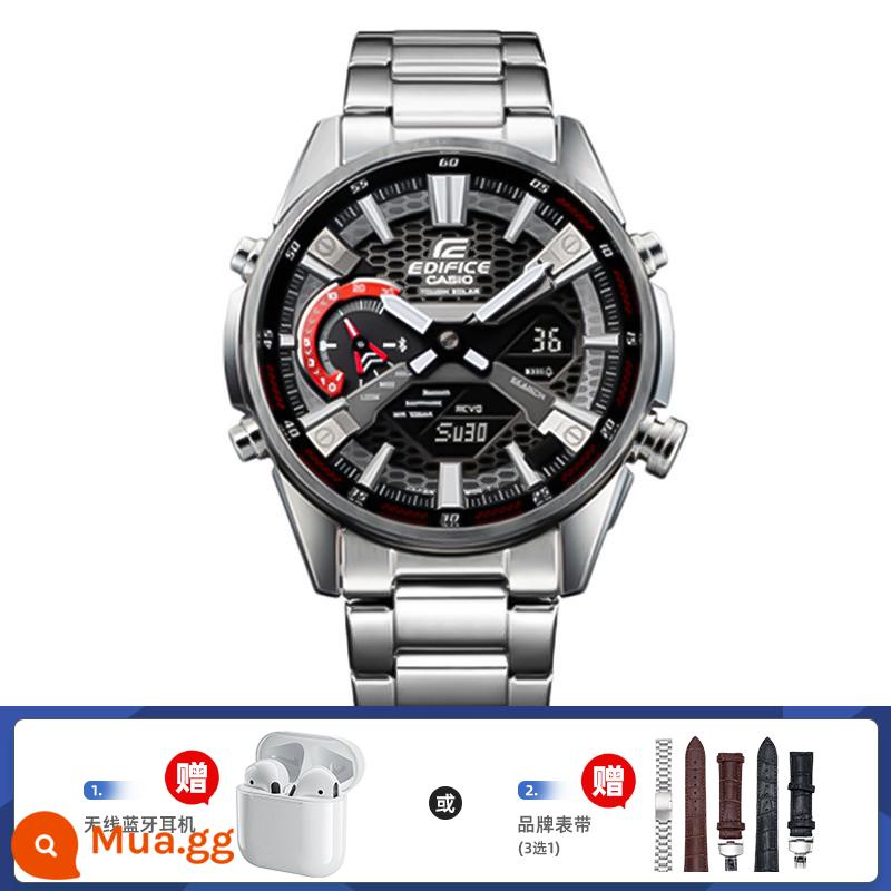 Đồng hồ CASIO Chủ đề đua xe dành cho các chàng trai Heart of Steel Business Ánh sáng kiên cường ECB-2000YPB-1APR - 11.ECB-S100YD-1APR tặng kèm hộp quà tặng tai nghe Bluetooth hoặc giá đỡ đồng hồ phi hành gia