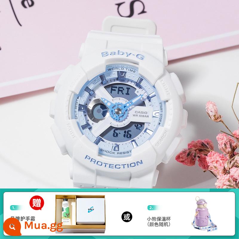 Đồng hồ CASIO nữ sinh gshock starry sky limited kỳ lân baby-g starry sports bột hoa anh đào - 4.BA-110XBE-7APR đi kèm hộp quà tặng kem dưỡng da tay hoặc cốc giữ nhiệt gấu có thương hiệu