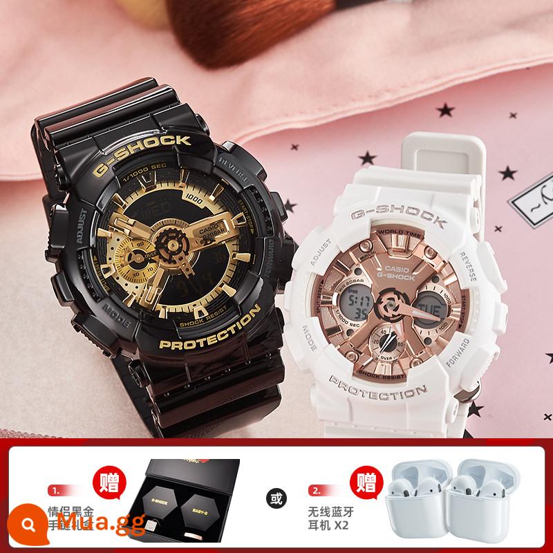 Đồng hồ CASIO nam gshock vàng đen Ngộ Không phiên bản giới hạn phi cơ đồng hồ thể thao đen chiến binh ga110 - 12. GA-110GB-1A&GMA-S120MF-7A2 đi kèm hộp quà tùy chỉnh dành cho cặp đôi hoặc tai nghe Bluetooth*2