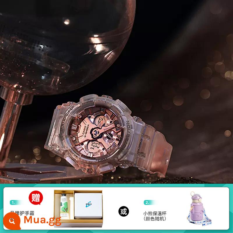 Đồng hồ CASIO nữ sinh gshock starry sky limited kỳ lân baby-g starry sports bột hoa anh đào - 17.GMA-S120SR-7APR tặng kèm hộp quà tặng kem dưỡng da tay hàng hiệu hoặc cốc giữ nhiệt gấu