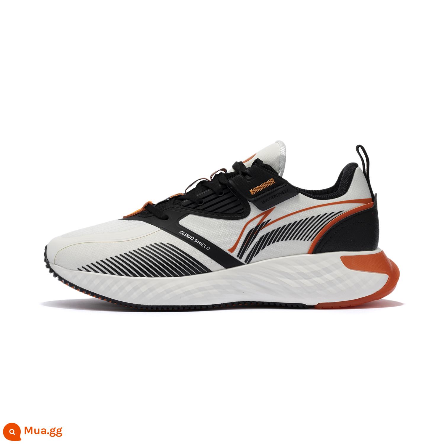 Giày chạy bộ Li Ning nam giày bảo vệ mùa đông 2021 mây chống nước giày nữ giày thể thao AGLR233 234 231 - Mẫu nam/trắng nhạt/đen AGLR233-4