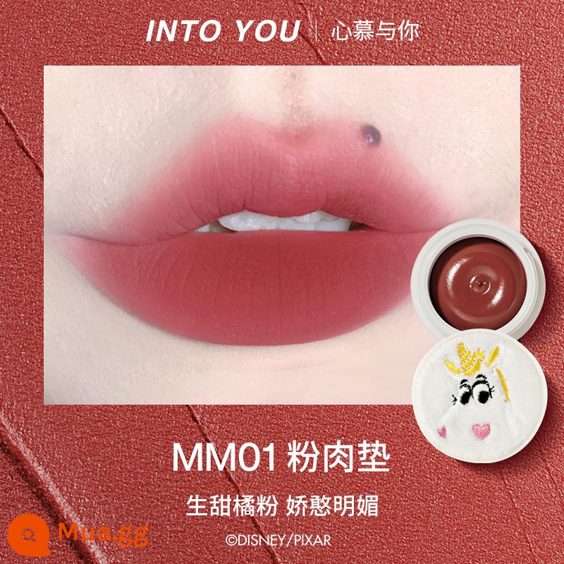 into you lip mud Strawberry Bear Moore Manor son men into you son hộp vali hộp quà tặng s04 - Maomao Party Lip Mud NM01 Pink Pad Tặng kèm cọ môi