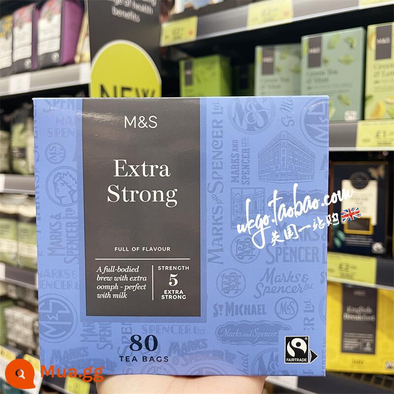 Tô Châu giao ngay Anh nhập khẩu M&S Martha trà đen vàng sang trọng Hồng Kông trà sữa kiểu espresso trà đen 80 túi trà - 80 gói trà đen đặc (bao bì mới)