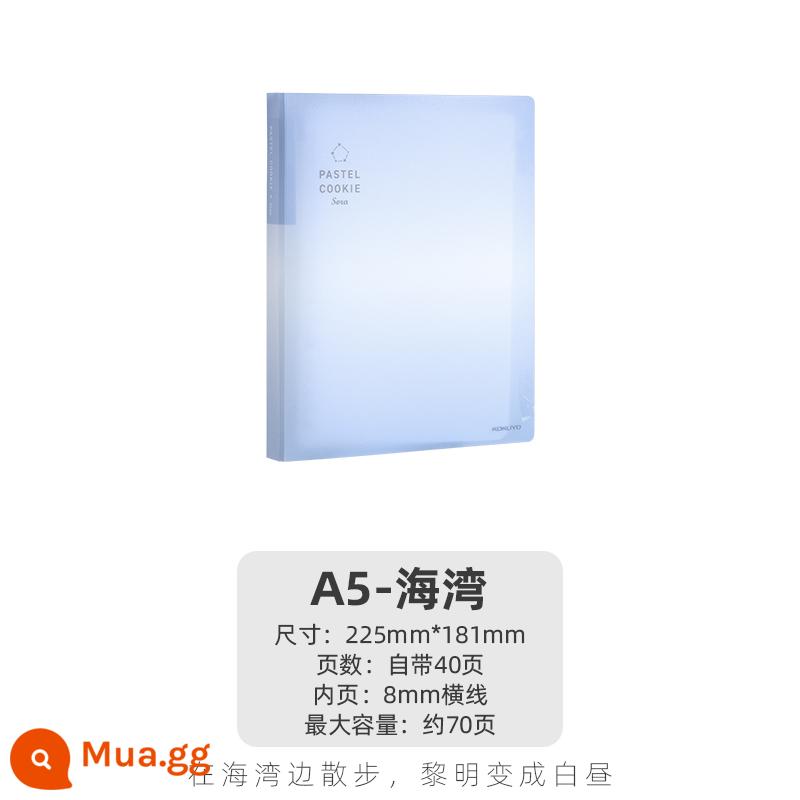 Cửa hàng hàng đầu chính thức kokuyo danh tiếng quốc gia Nhật Bản màu sáng bánh quy cuốn sách lá rời a4 sổ tay có thể tháo rời vỏ b5 nhẹ và đơn giản chất kết dính lõi dung lượng lớn a5 tách trang cuốn sách cuộn - [Sản phẩm mới] Bay A5 40 trang