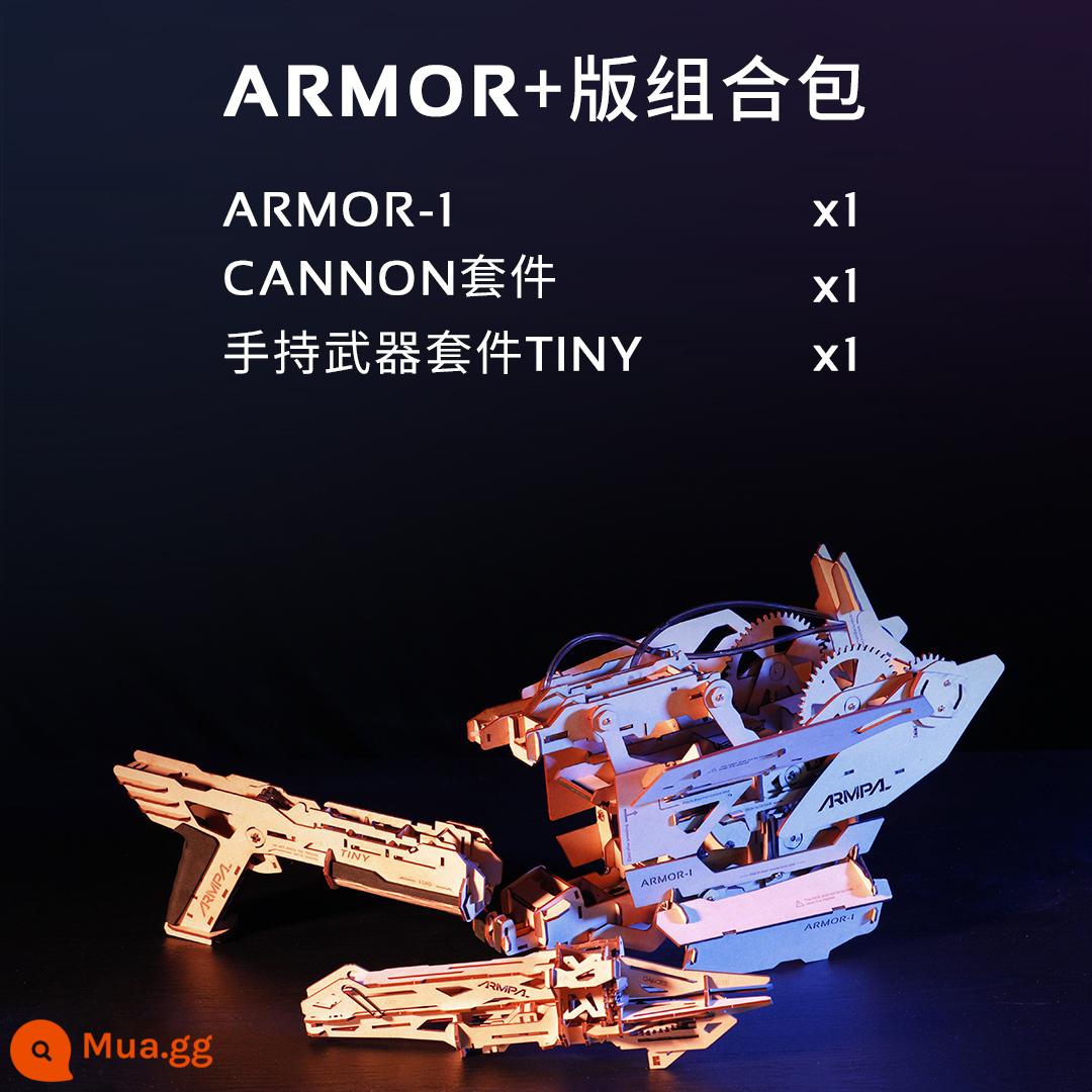 Ruiyou ARMPAL lắp ráp bằng gỗ bọc giáp biến dạng armor01 cơ giáp cánh tay quà tặng cho nam giới - Cánh tay robot được che phủ (bao gồm khung)