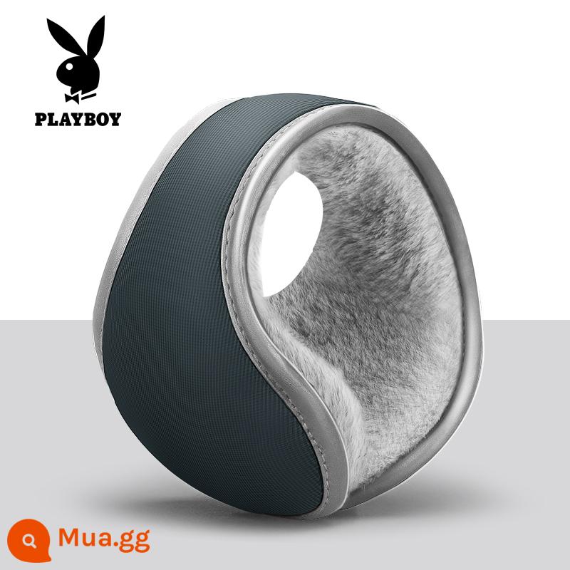 Bịt tai Playboy nam mùa đông ấm chống đông bịt tai bao tai túi mùa đông bảo vệ tai mũ tai lạnh bịt tai - Kiểu 8 [màu xám có dải phản quang]