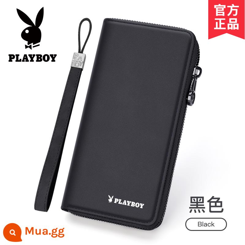 Ví Playboy Nam Phiên Bản Dài Clutch Túi Đựng Thẻ Mới Túi Clutch Ví Sinh Viên Túi Clutch Thương Hiệu Hợp Thời Trang - đen