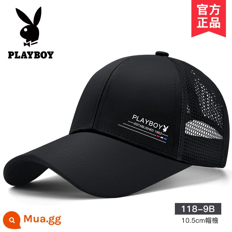 Nón Playboy nam mùa hè mũ bóng chày che nắng mùa hè thương hiệu sành điệu đỉnh cao nón lưỡi trai chống nắng che nắng cao cấp mỏng - [Mái dài nửa lưới]118-9B