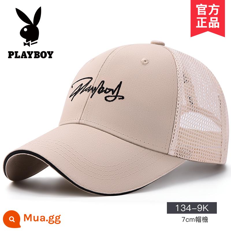 Nón Playboy nam mùa hè mũ bóng chày che nắng mùa hè thương hiệu sành điệu đỉnh cao nón lưỡi trai chống nắng che nắng cao cấp mỏng - [Nửa lưới tiêu chuẩn] 134-9K