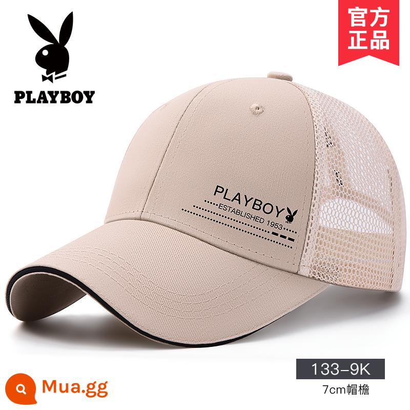 Nón Playboy nam mùa hè mũ bóng chày che nắng mùa hè thương hiệu sành điệu đỉnh cao nón lưỡi trai chống nắng che nắng cao cấp mỏng - [Nửa lưới tiêu chuẩn]133-9K