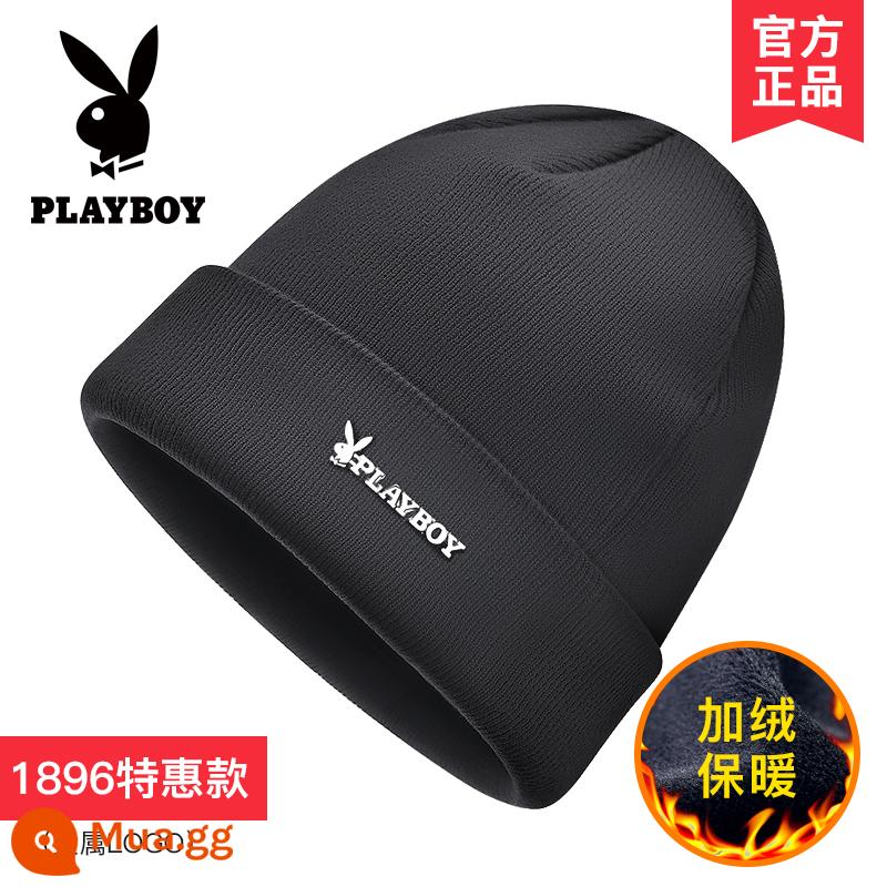 Playboy Nón Nam Mùa Đông Mới Mùa Đông Chống Lạnh Nón Len Plus Nhung Dày Ấm Len Mũ Cotton Triều - [Lông Cừu Ấm Áp] 1896 Xám