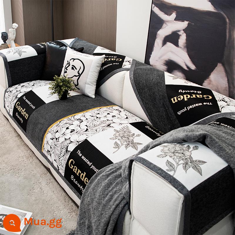 Sofa đệm ánh sáng phong cách sang trọng bốn mùa đa năng đệm chống trượt đơn giản hiện đại thời trang sofa da cao cấp tùy chỉnh - hương thơm tinh tế