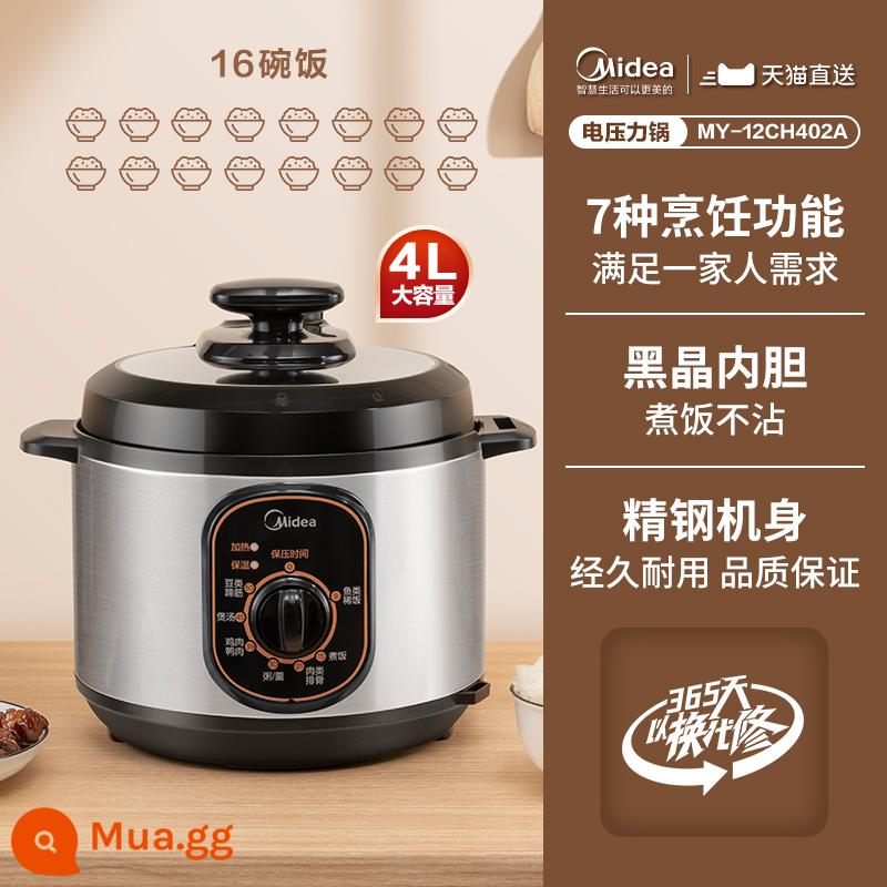 Nồi áp suất điện tử Midea 5 lít hộ gia đình thông minh đặt trước nồi áp suất điện tử nồi nấu nhanh nồi áp suất điện tử đa chức năng - Đêm đen lòng dũng cảm duy nhất