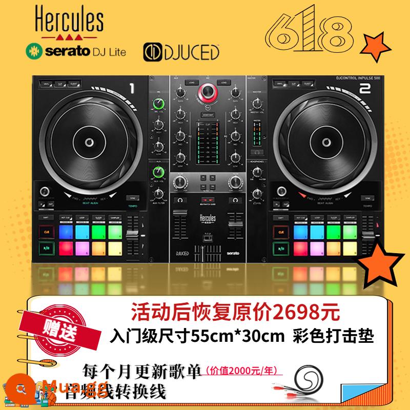 Pioneer/Pioneer DDJ-400 DDJ-FLX4 Bộ điều khiển DJ Bộ điều khiển DJ Bộ điều khiển DJ Pioneer cấp cơ bản - Miếng đệm đầy màu sắc HiKule 500 (Được khuyên dùng cho người mới bắt đầu)