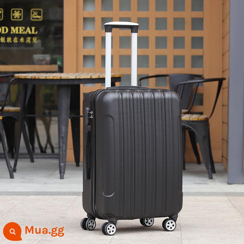 Vali lưới màu đỏ cho nam và nữ 20 inch vali kéo bánh xe nhỏ đa năng 24 inch hộp mật khẩu du lịch sinh viên đại học 28 inch - Màu đen sang trọng nhẹ nhàng [phong cách cổ điển]