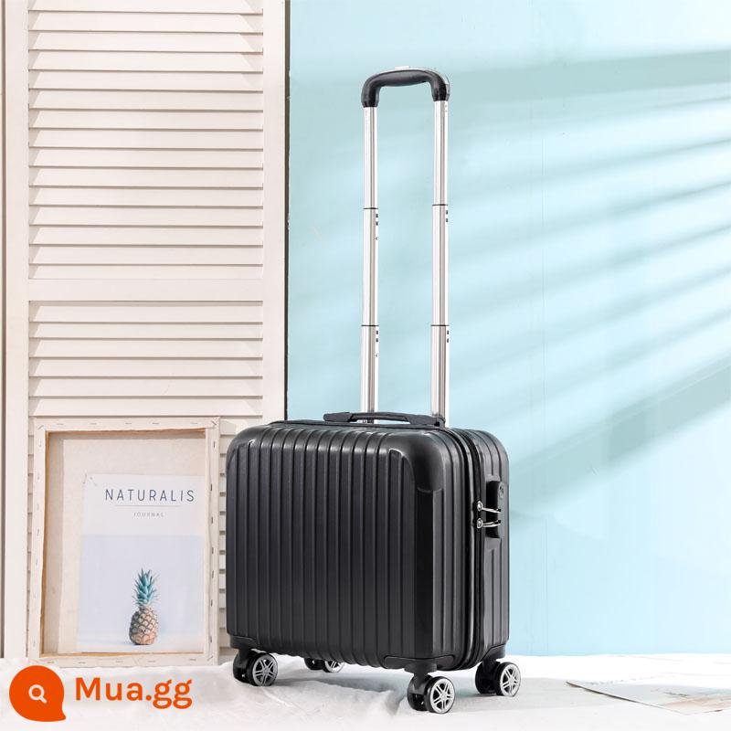 Mới nội trú trường hợp nam 18 inch vali nhỏ vali sinh viên nữ đa năng bánh xe mật khẩu hộp LOGO tùy chỉnh thủy triều - Chất liệu nâng cấp màu đen khí quyển