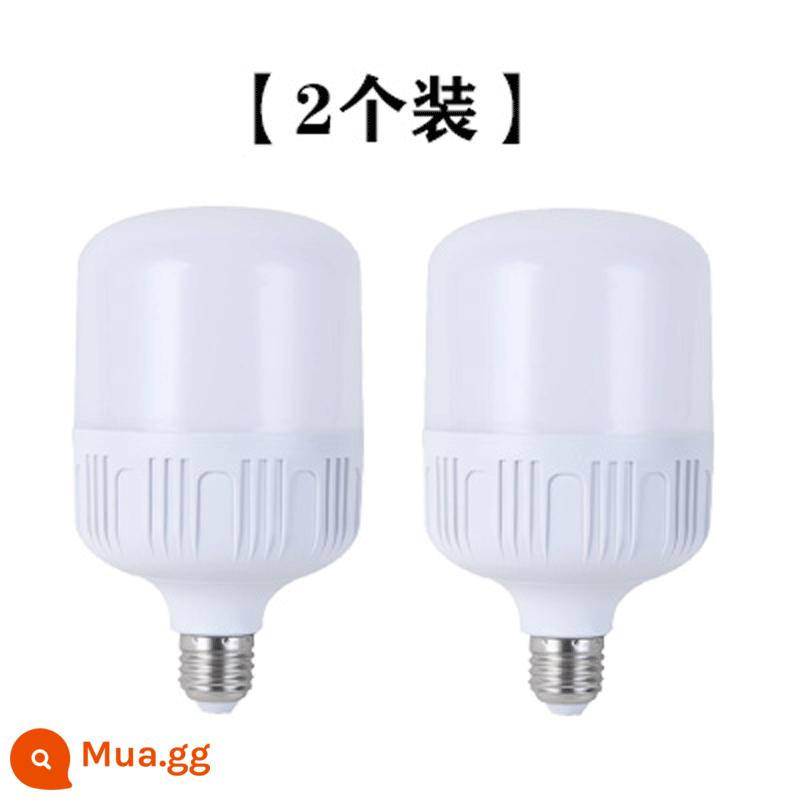 Bóng đèn tiết kiệm năng lượng LED e27 vít xoắn ốc siêu sáng hộ gia đình nhà máy kho trong nhà bảo vệ mắt bóng đèn công suất cao - Pu Liang, đèn trần giàu có và đẹp trai [Juhui 2 miếng]