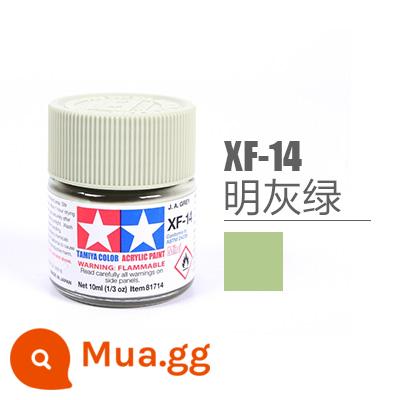 【Mẫu 3G】Mô hình sắc tố sơn Tamiya Sơn gốc nước đặc biệt Dòng mờ XF1-XF24 10mL - XF14 xanh xám sáng