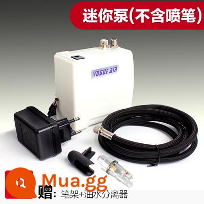 3G Haosheng airbrush máy bơm không khí bộ mô hình máy bơm không khí mini bơm lên để phun sơn công cụ người mới màu rùa bơm phun sơn - Máy bơm mini màu trắng (không bao gồm airbrush)