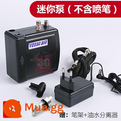 3G Haosheng airbrush máy bơm không khí bộ mô hình máy bơm không khí mini bơm lên để phun sơn công cụ người mới màu rùa bơm phun sơn - Máy bơm mini màu đen (không bao gồm airbrush)