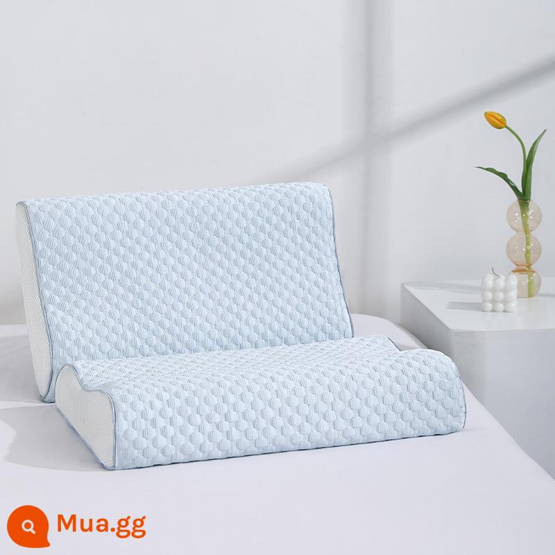 Áo Gối Cao Su Gối Cao Su Cotton 1 Đôi 30X50 Cotton Nguyên Chất Vỏ Gối Trẻ Em Mới 2022 40Cm X 60Cm - [Gói đơn] Ice Silk Peas Blue