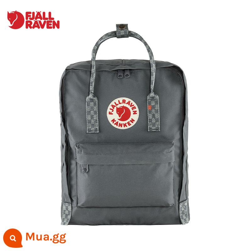 Fjallraven/Arctic Fox Official kanken Art Ba lô thể thao ngoài trời Ba lô nam và nữ 23510A - 046-904 Siêu Xám/Bàn Cờ