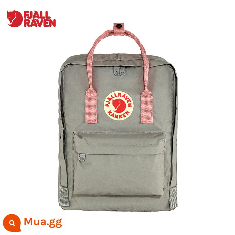 Fjallraven Cáo Bắc Cực Ba Lô Kanken Nam Nữ Nhẹ Ba Lô Du Lịch Túi Túi Thể Thao 23510 - 021-312 xám sương mù hồng