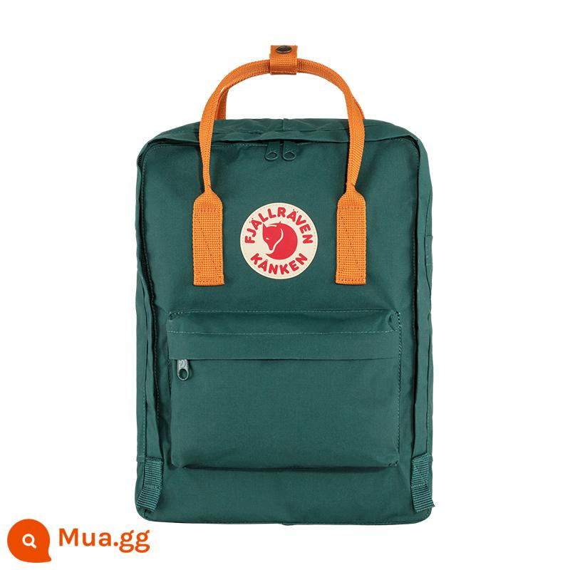 Fjallraven Cáo Bắc Cực Ba Lô Kanken Nam Nữ Nhẹ Ba Lô Du Lịch Túi Túi Thể Thao 23510 - 667-206 Bắc Cực Xanh-Cam Cay