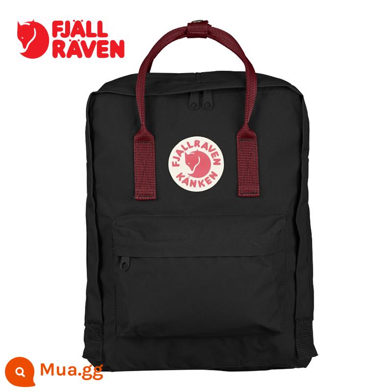 Fjallraven Cáo Bắc Cực Ba Lô Kanken Nam Nữ Nhẹ Ba Lô Du Lịch Túi Túi Thể Thao 23510 - 550-326 đen-đỏ